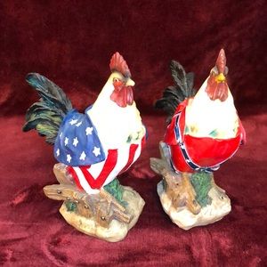 Chicken decor. Resin type chicken decor.